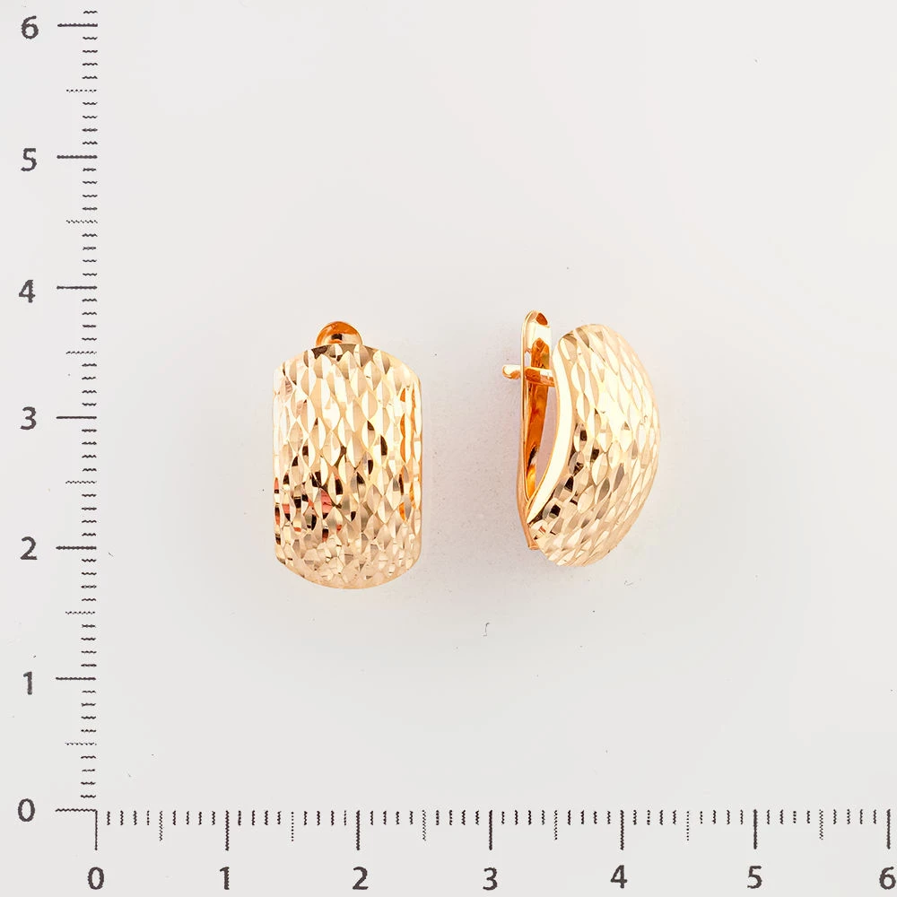 Серьги из красного золота 585 пробы 2