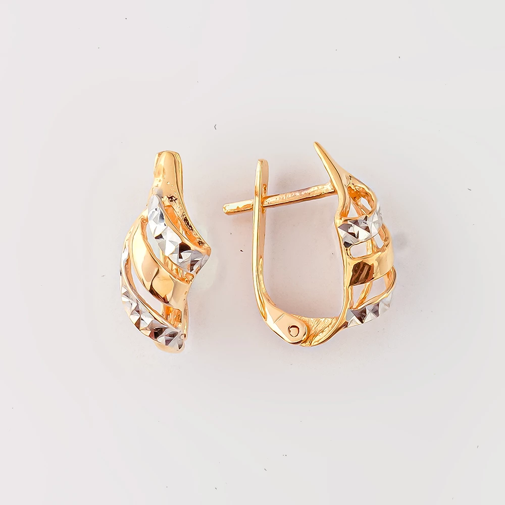 Серьги из красного золота 585 пробы 1