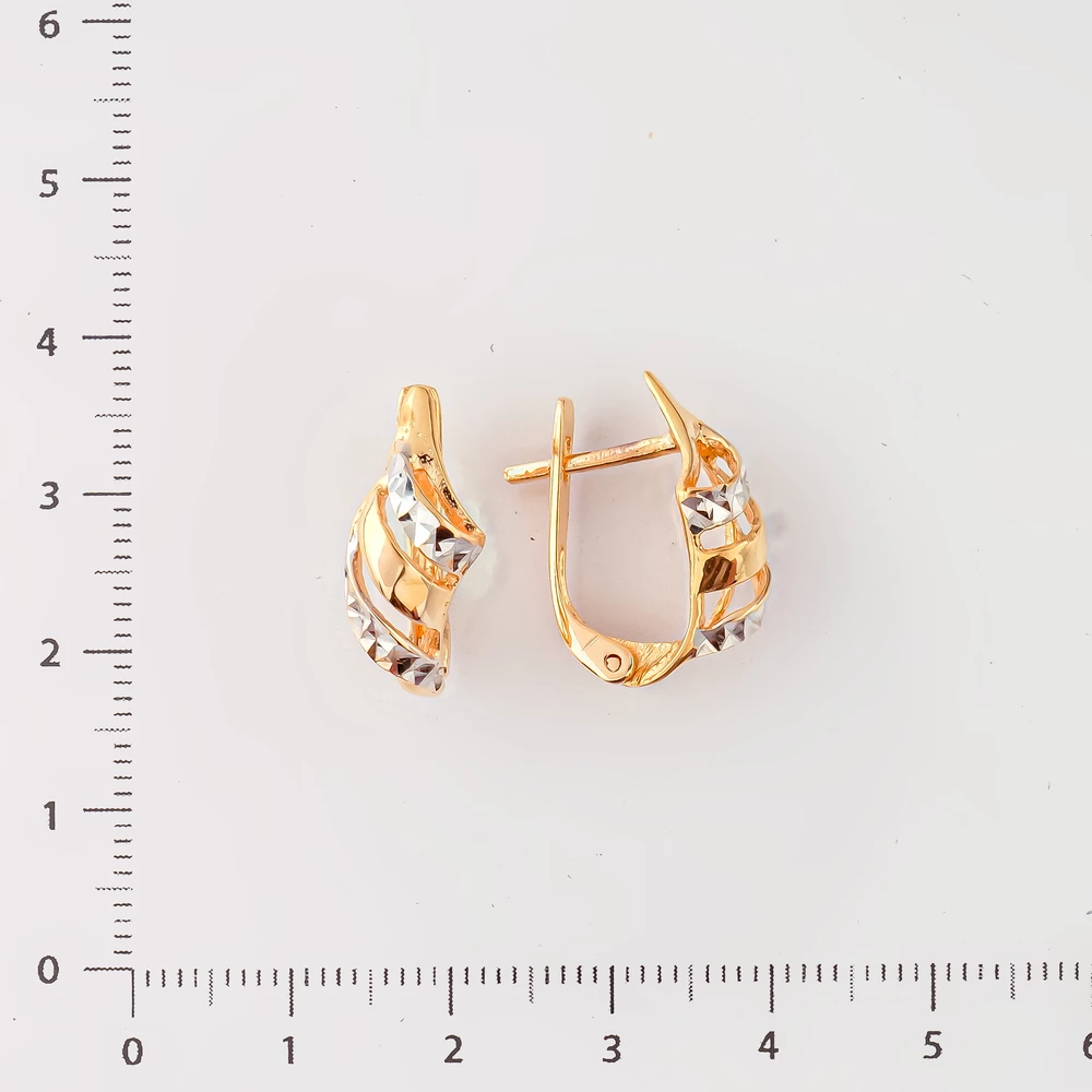 Серьги из красного золота 585 пробы 2