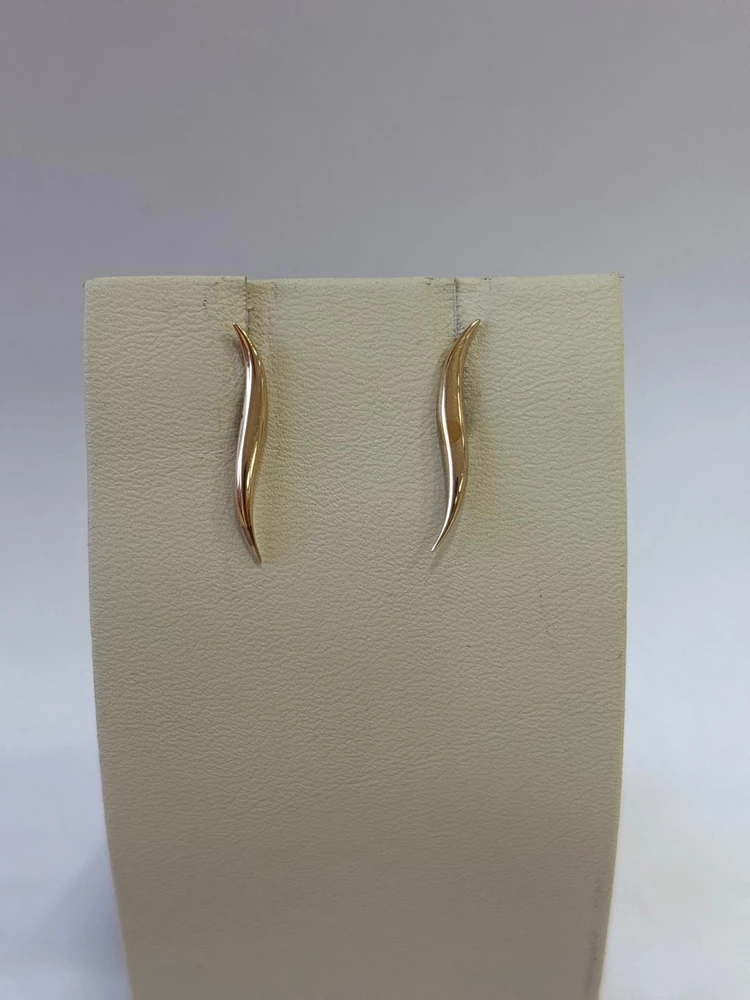Серьги из красного золота 585 пробы 1