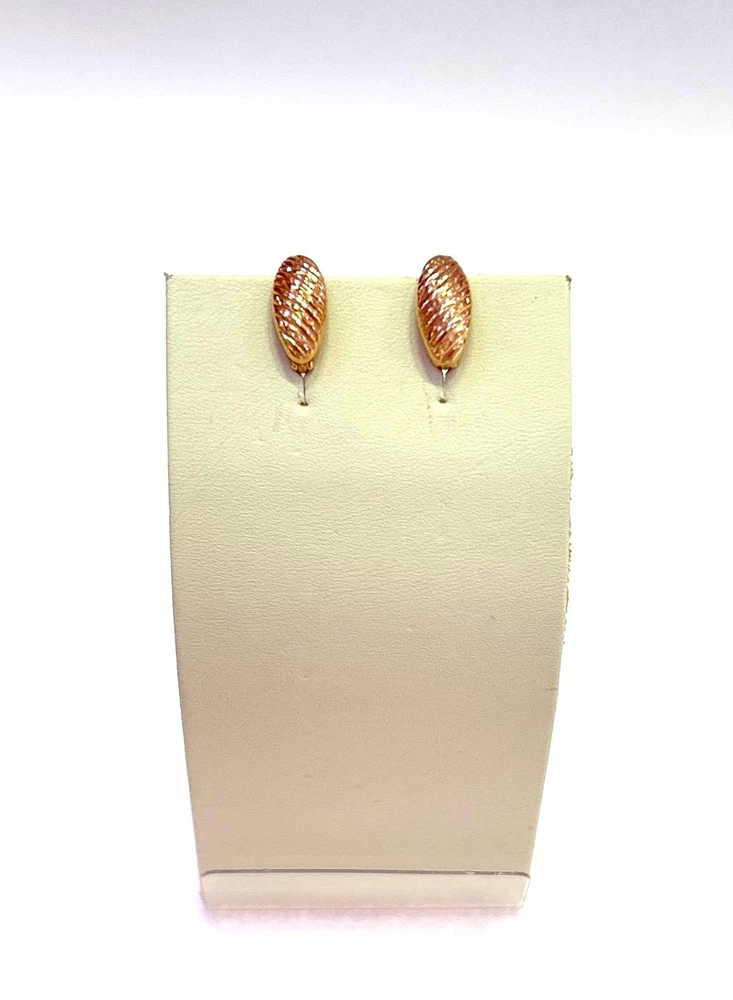 Серьги из красного золота 585 пробы 1