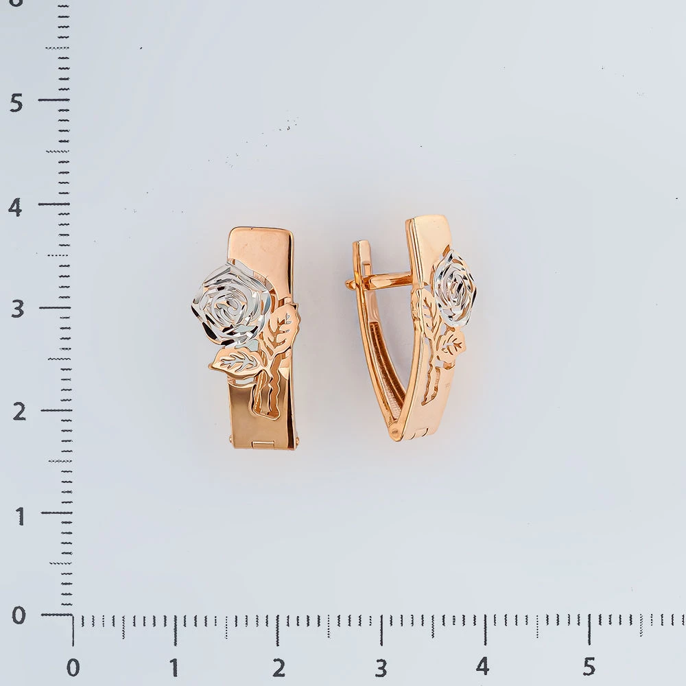 Серьги из белого золота 585 пробы