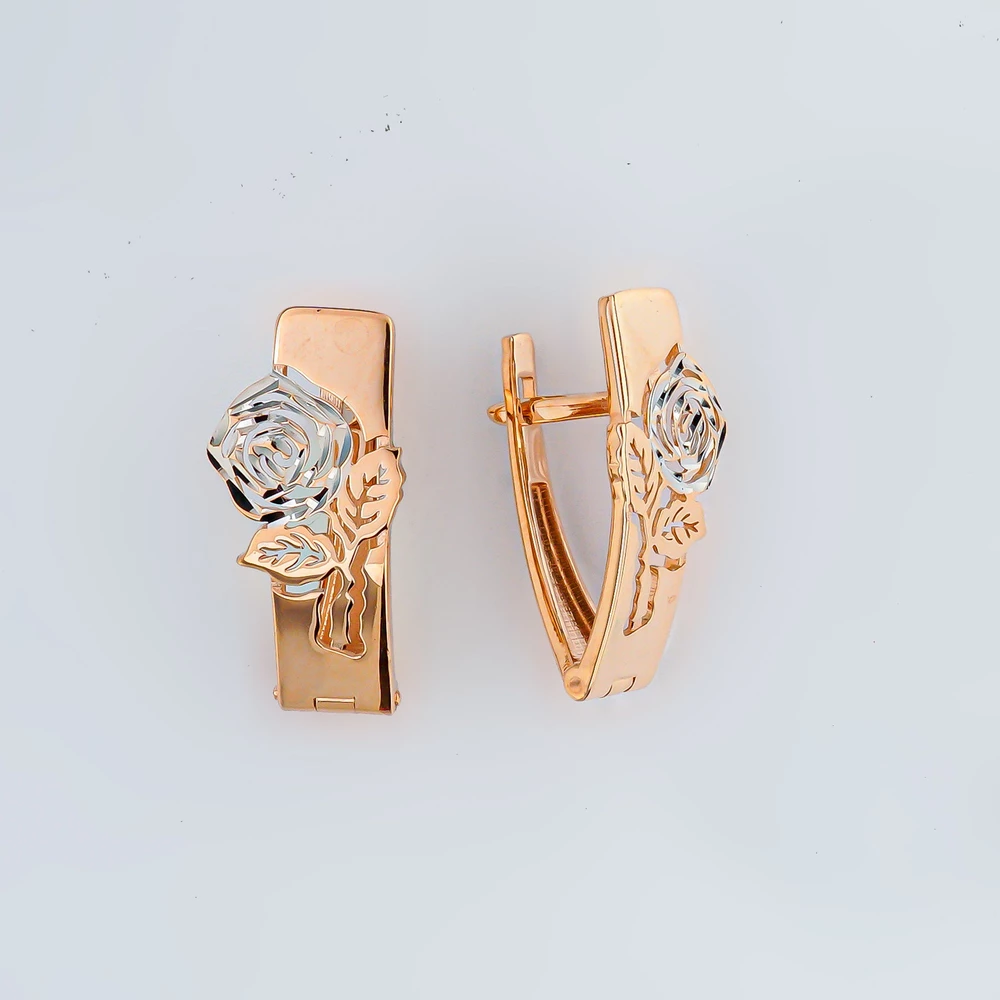 Серьги из белого золота 585 пробы