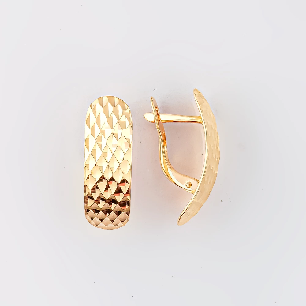 Серьги из красного золота 585 пробы 1