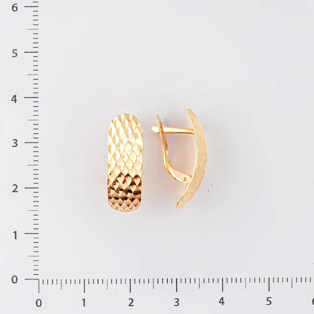 Серьги из красного золота 585 пробы 2
