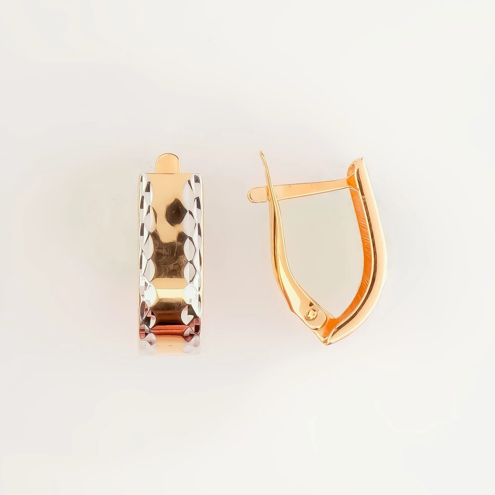 Серьги из красного золота 585 пробы 1