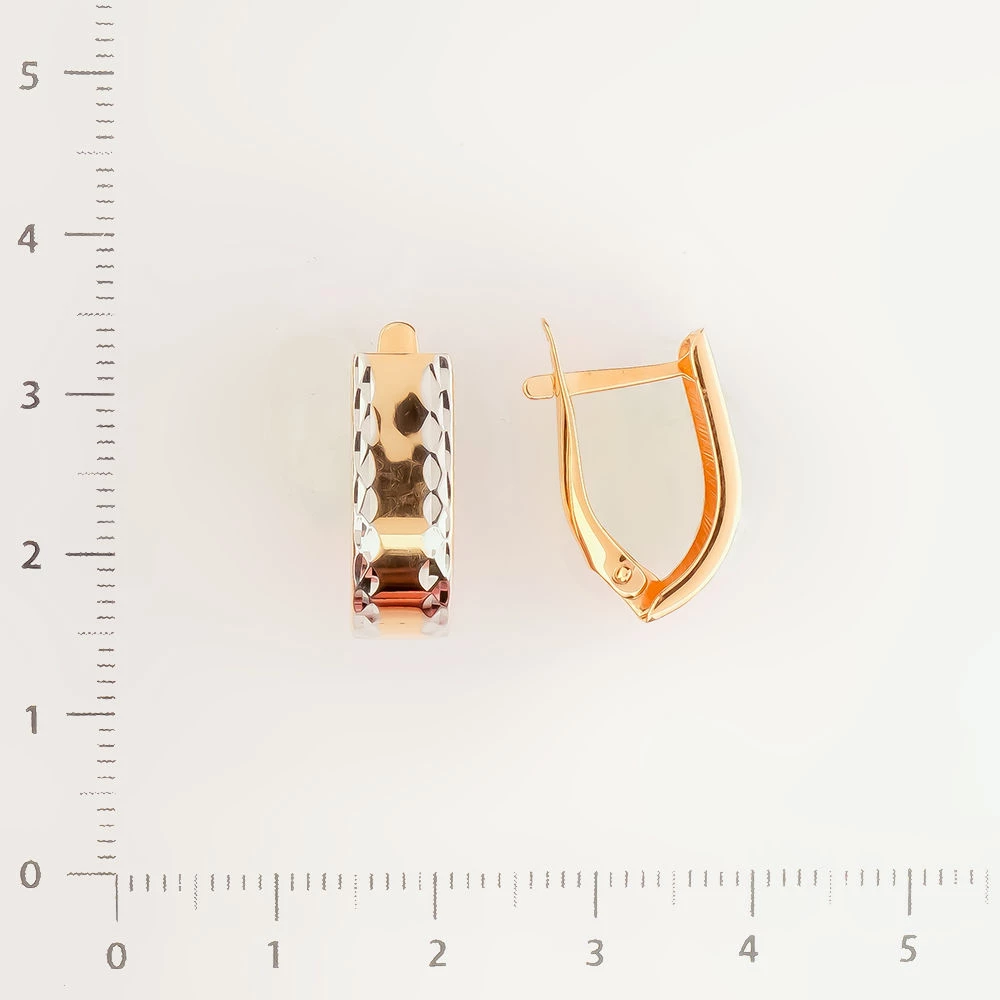 Серьги из красного золота 585 пробы 2