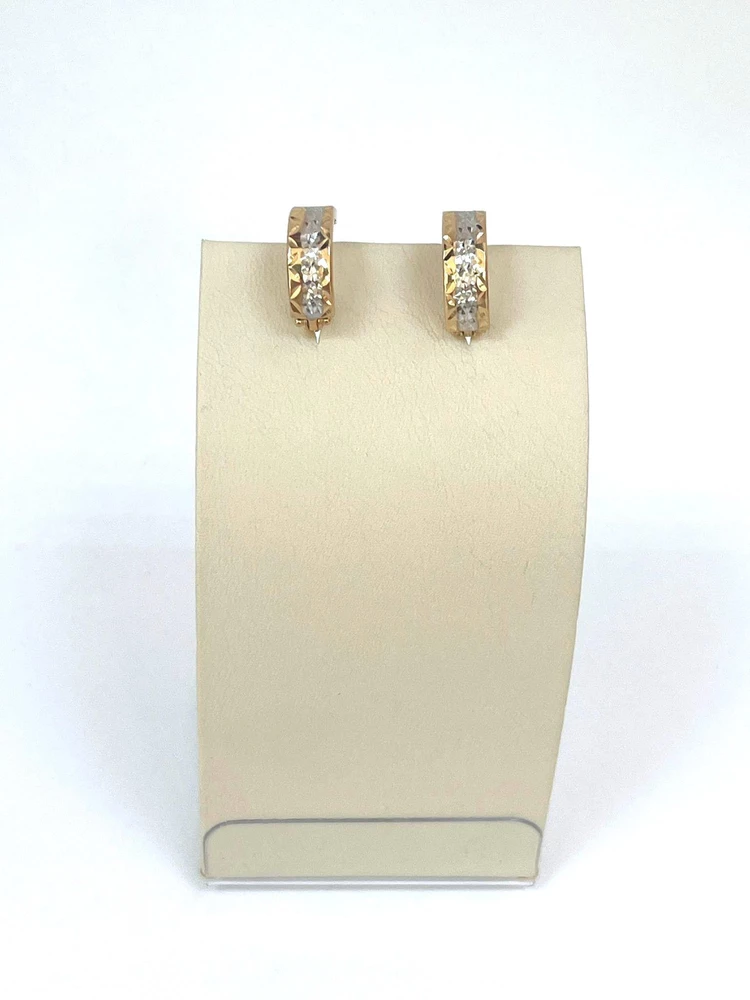 Серьги из красного золота 585 пробы 1