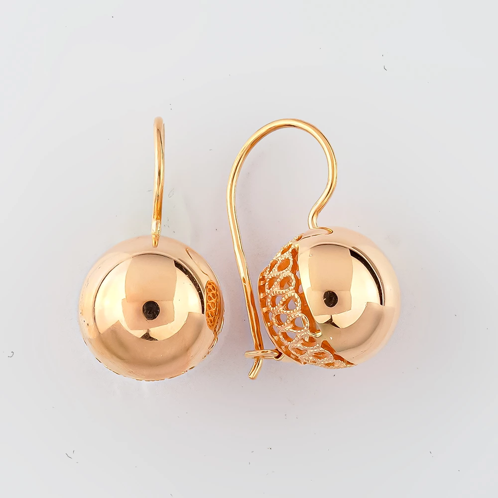 Серьги из красного золота 583 пробы