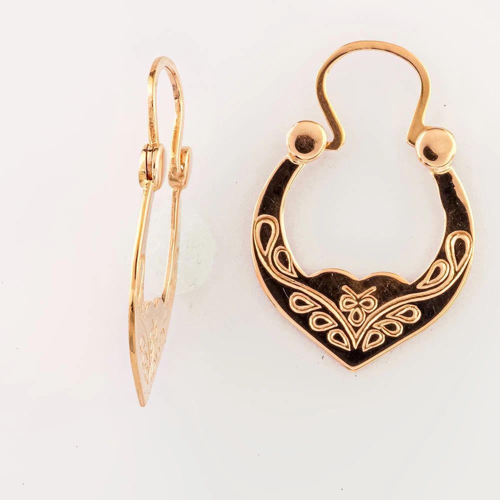 Серьги из красного золота 583 пробы 1
