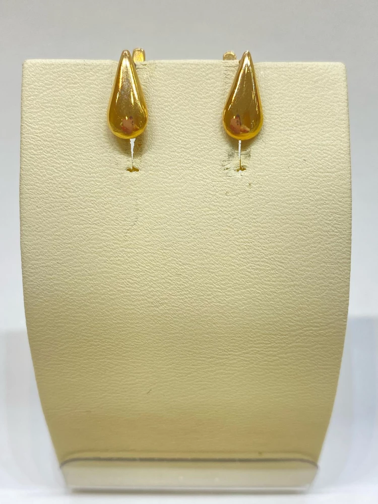 Серьги из красного золота 585 пробы 1