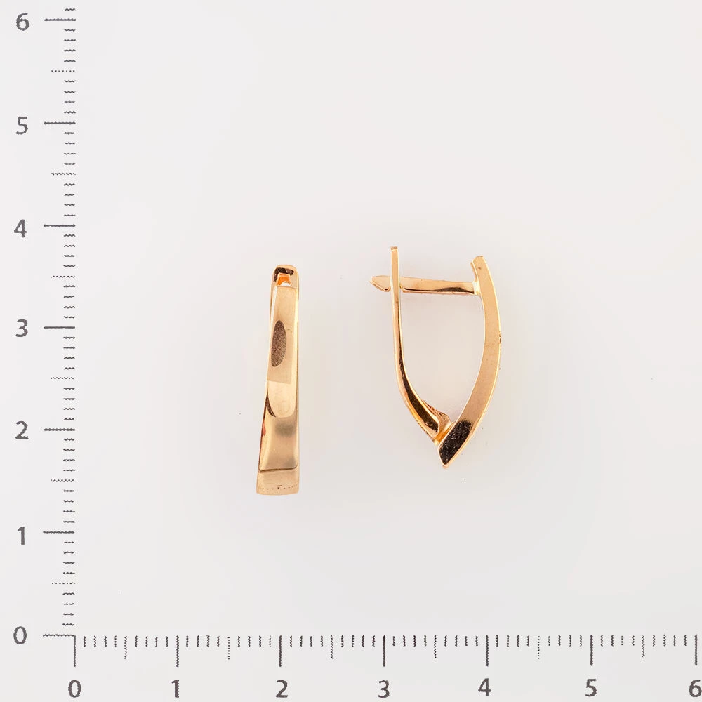Серьги из красного золота 585 пробы 2