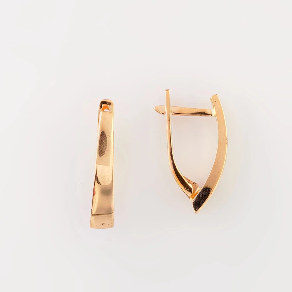Серьги из красного золота 585 пробы 1
