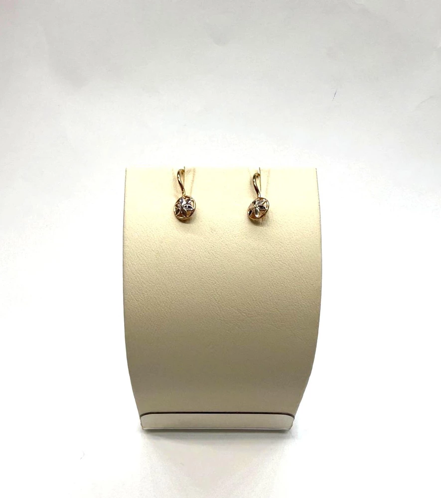 Серьги из красного золота 585 пробы 1