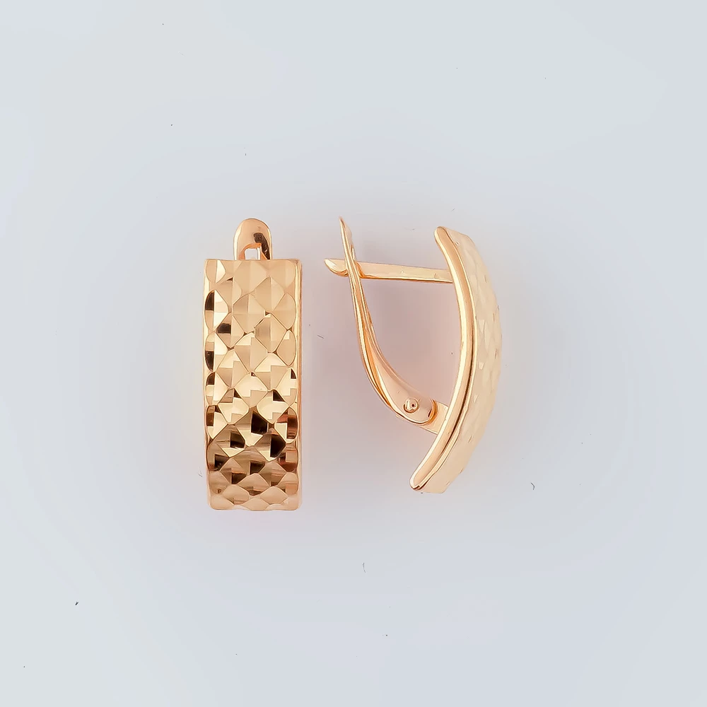Серьги из красного золота 585 пробы 1
