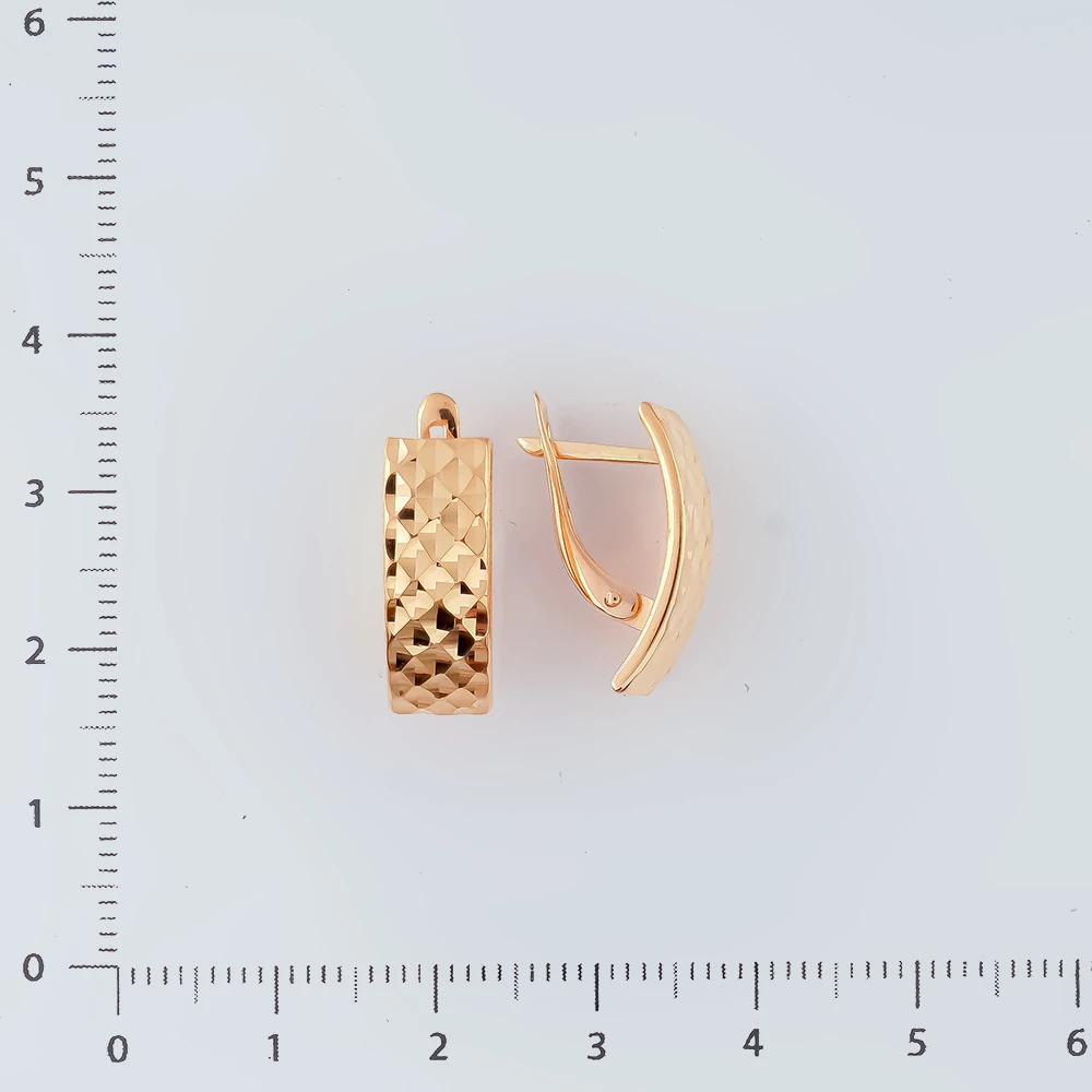 Серьги из красного золота 585 пробы 2