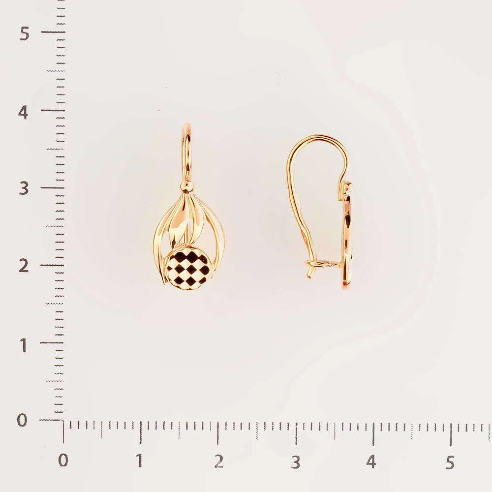 Серьги из красного золота 583 пробы 2