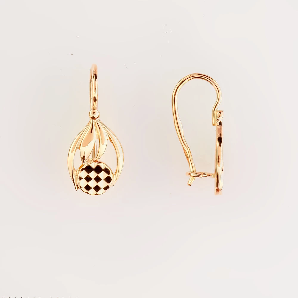Серьги из красного золота 583 пробы 1