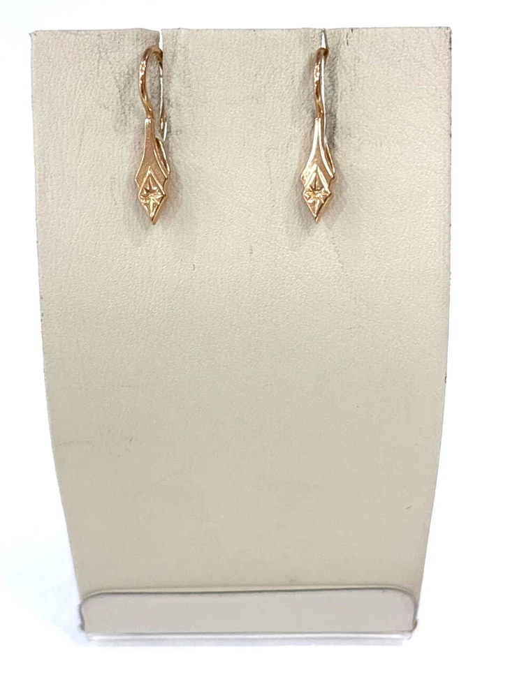 Серьги из красного золота 585 пробы 1