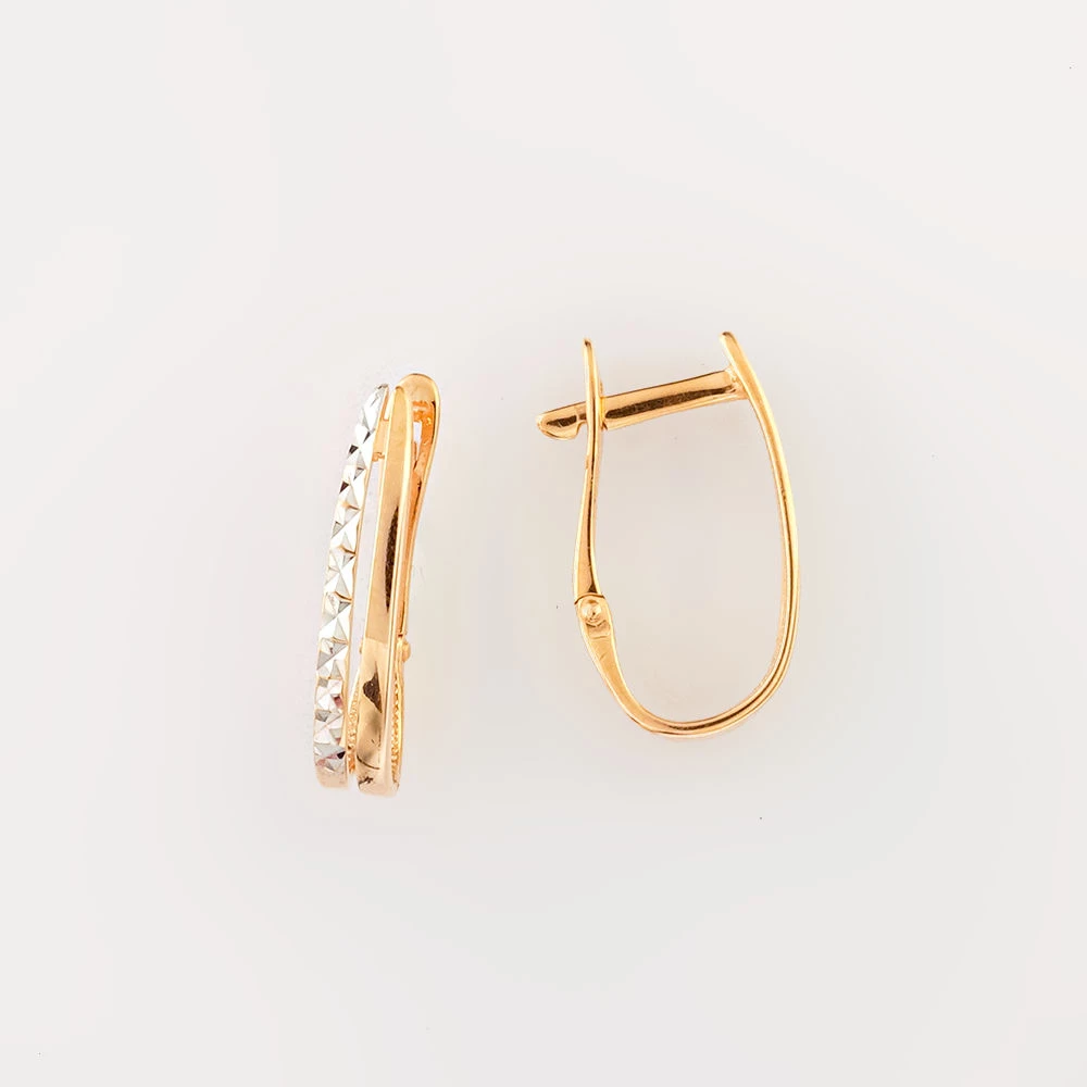 Серьги из красного золота 585 пробы 1