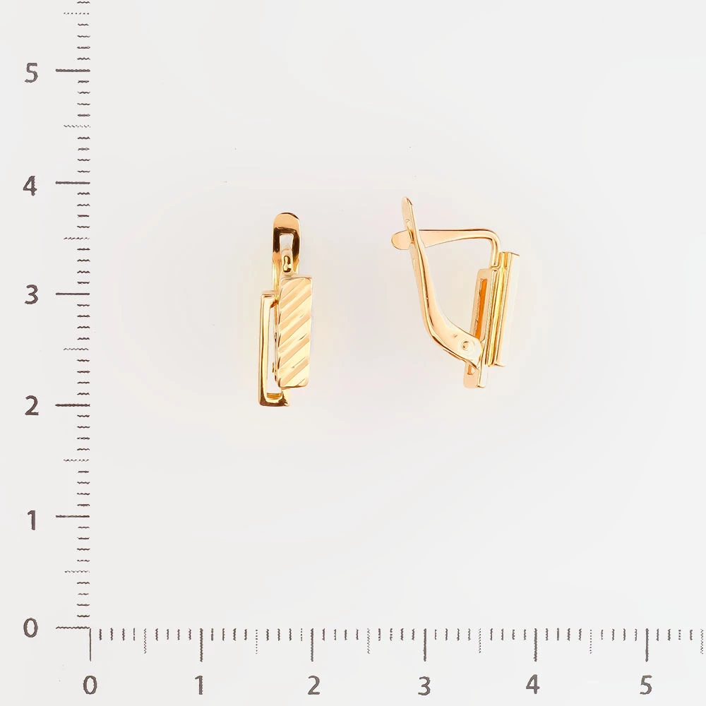 Серьги из красного золота 585 пробы 2