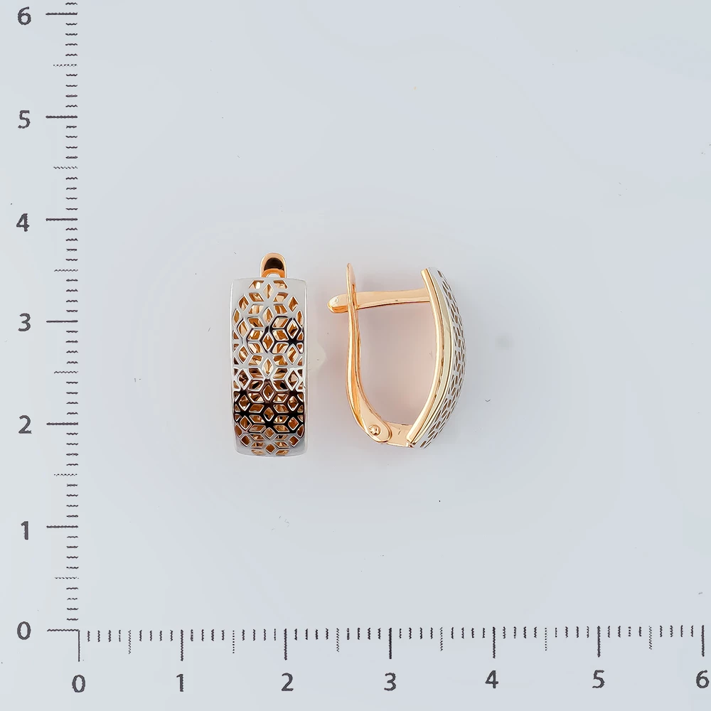Серьги из красного золота 585 пробы 2