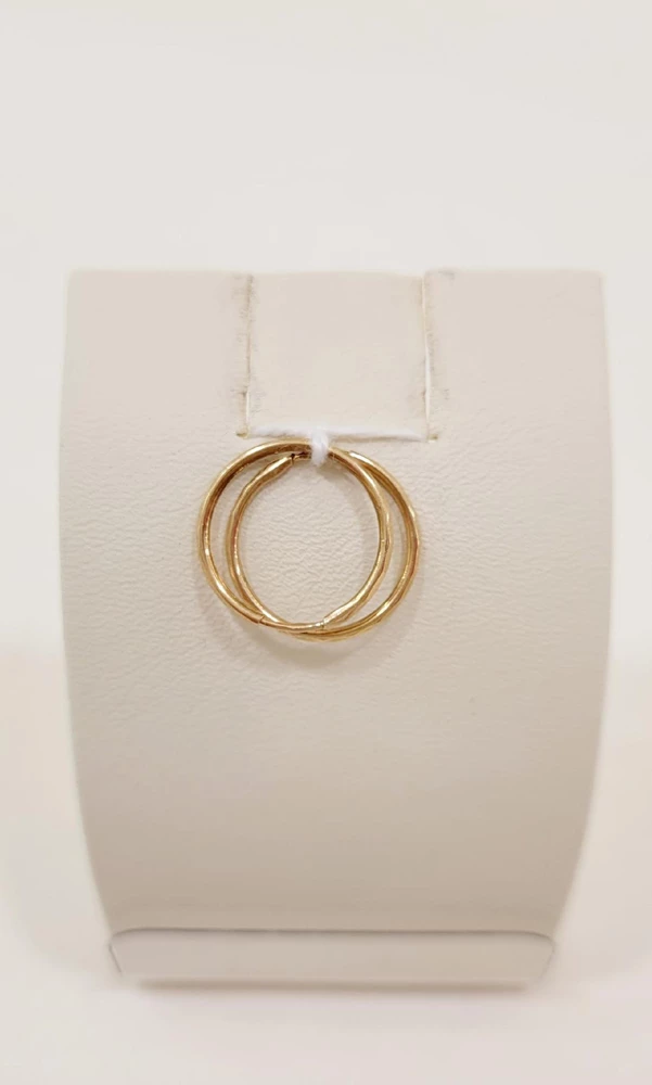 Серьги конго из красного золота 585 пробы 1