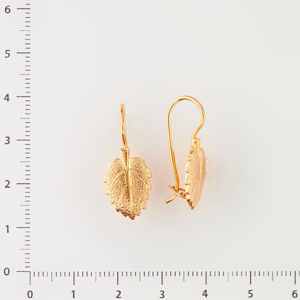 Серьги из красного золота 583 пробы 2