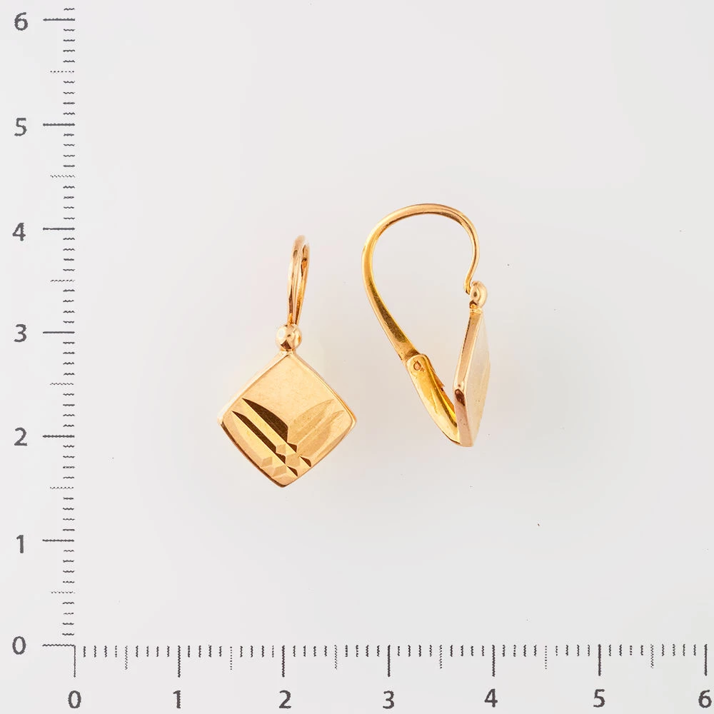 Серьги из красного золота 583 пробы 2
