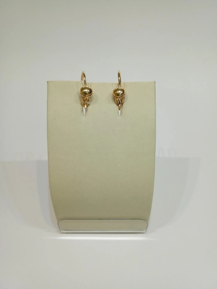 Серьги из красного золота 585 пробы 1