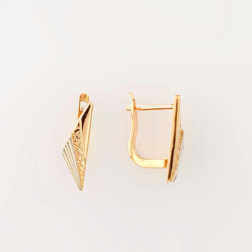 Серьги из красного золота 585 пробы 1