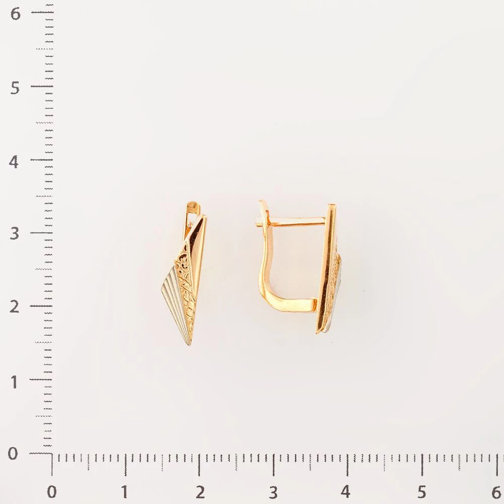 Серьги из красного золота 585 пробы 2