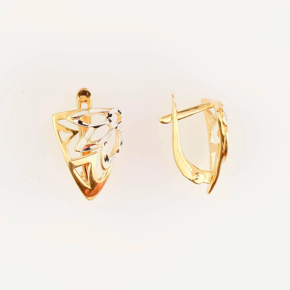 Серьги из красного золота 585 пробы 1