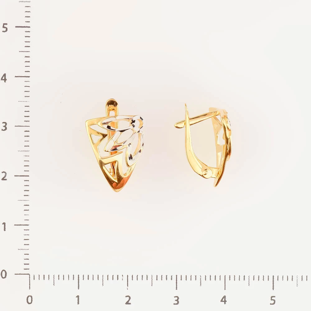 Серьги из красного золота 585 пробы 2
