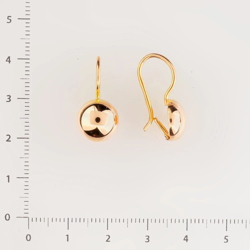 Серьги из красного золота 583 пробы 2