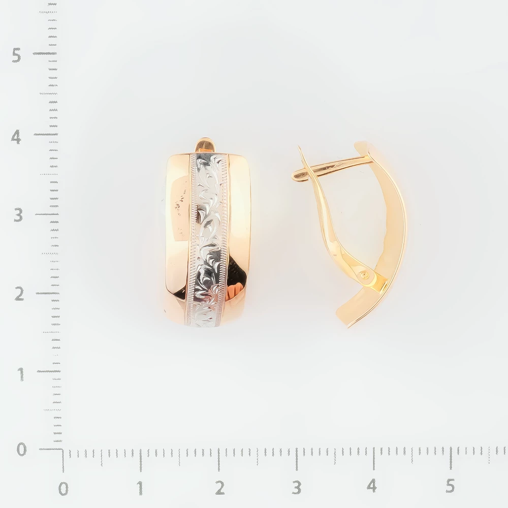 Серьги из красного золота 585 пробы 2