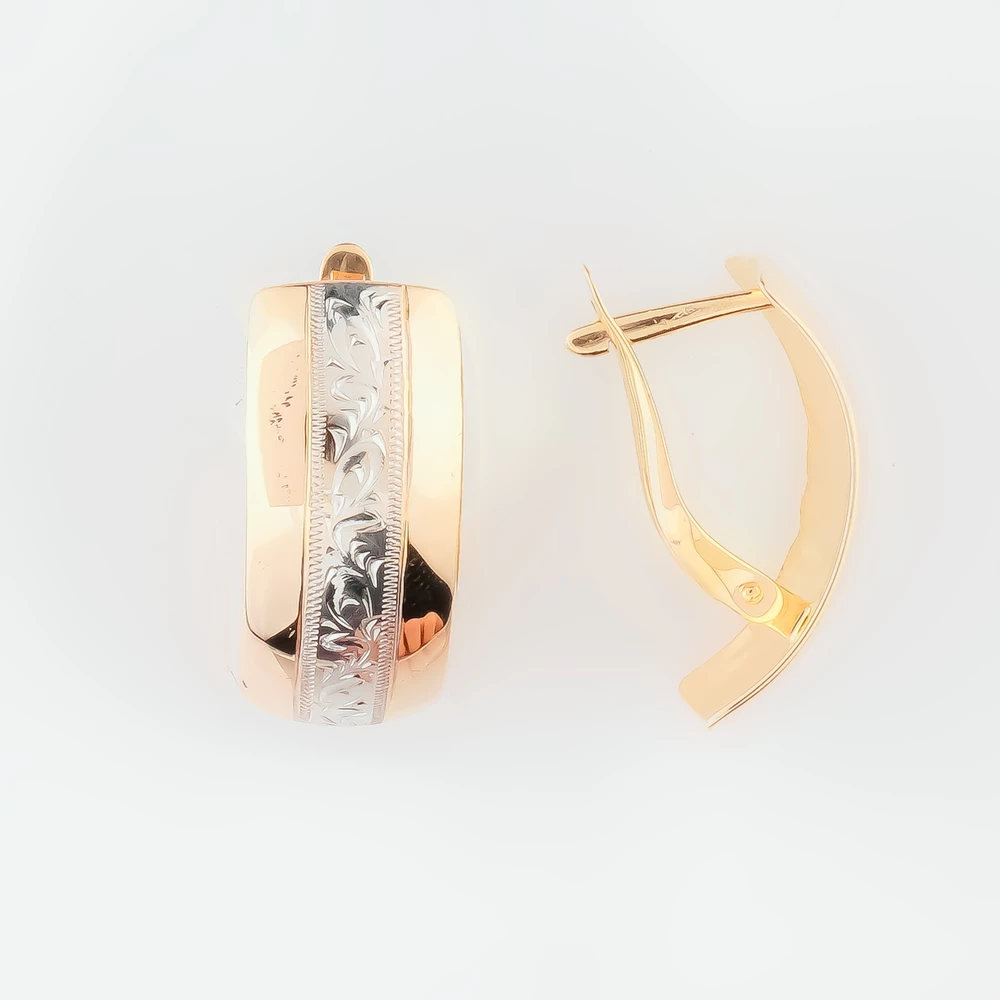 Серьги из красного золота 585 пробы 1