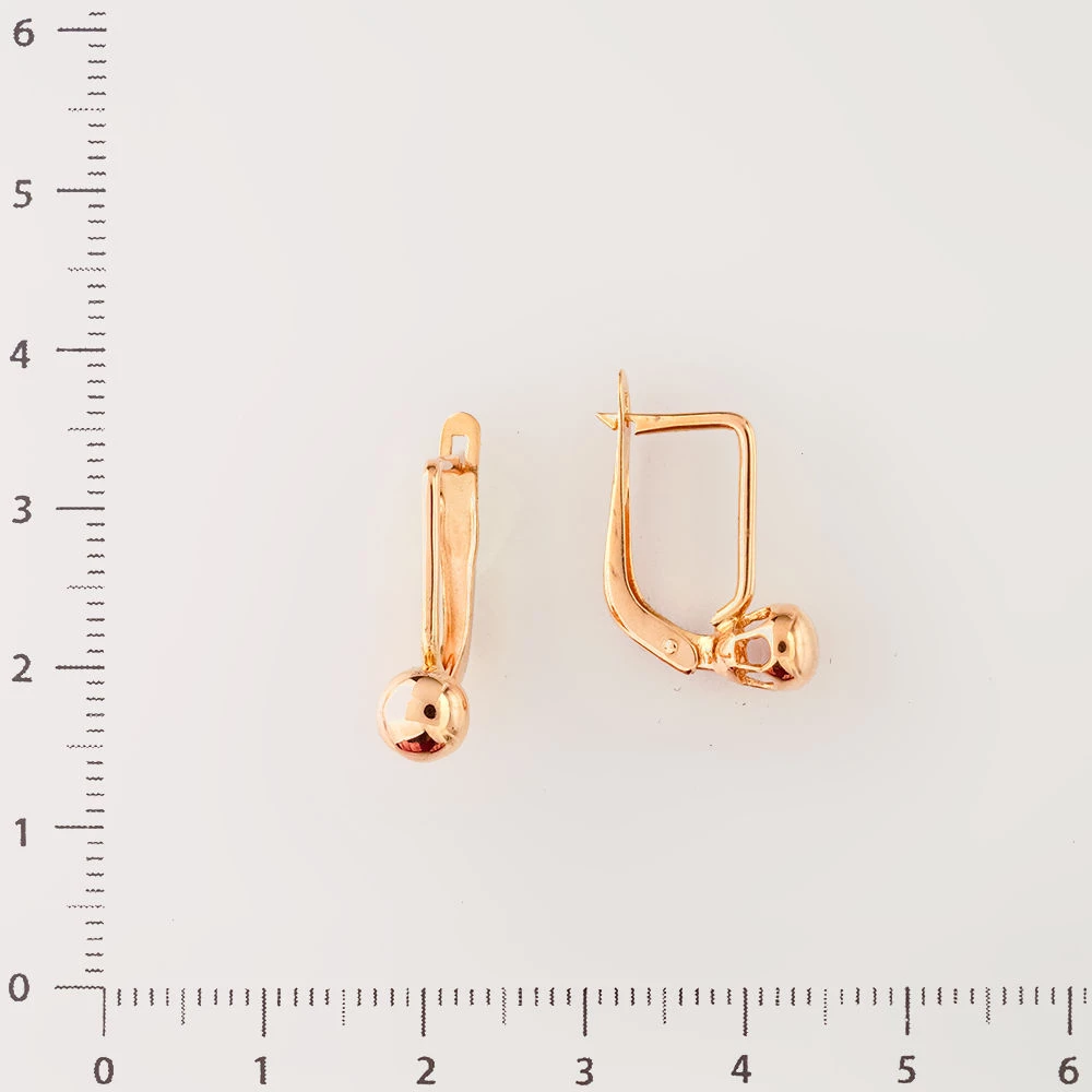 Серьги из красного золота 583 пробы 2