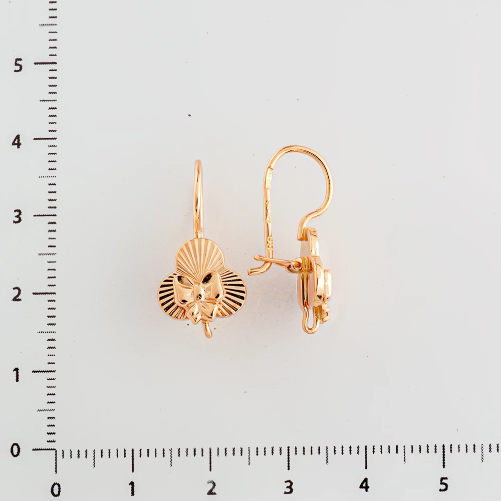 Серьги из красного золота 583 пробы 2