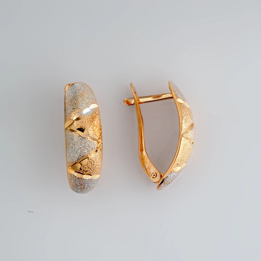 Серьги из красного золота 585 пробы 1