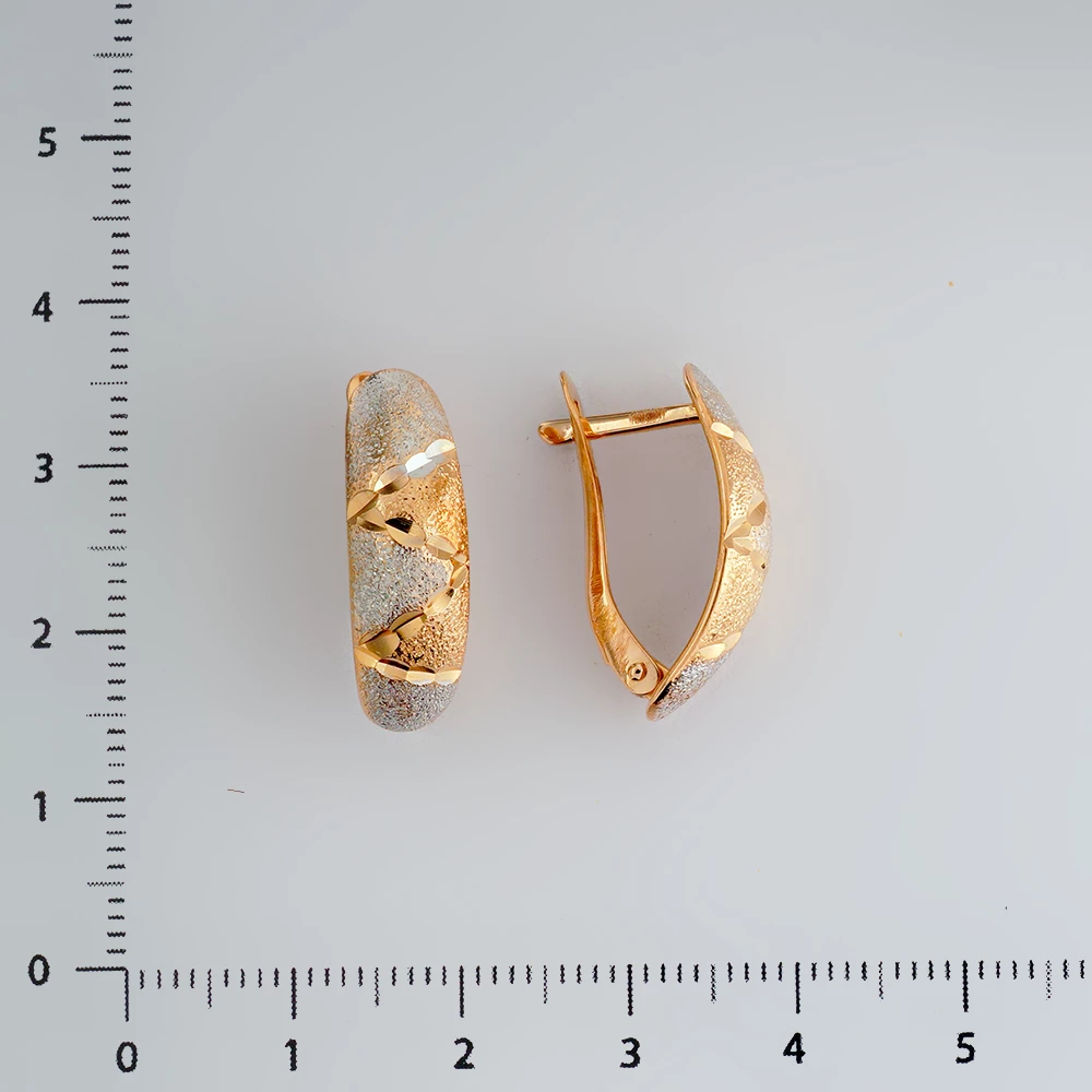 Серьги из красного золота 585 пробы 2
