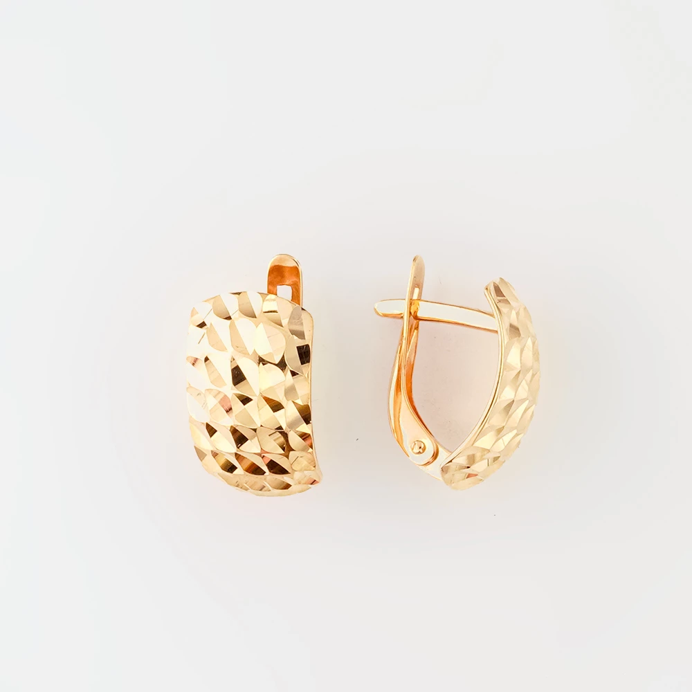Серьги из красного золота 585 пробы 1