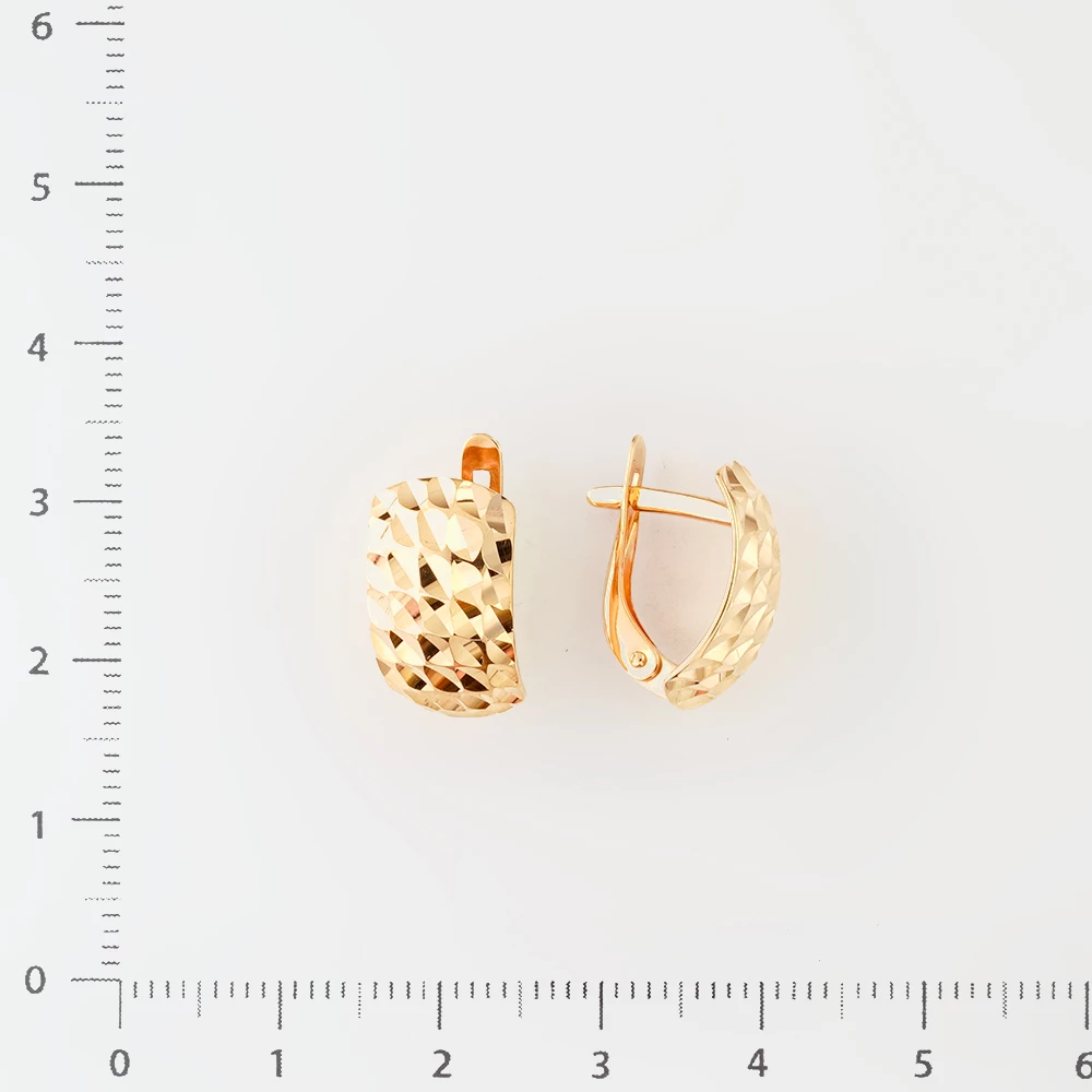 Серьги из красного золота 585 пробы 2