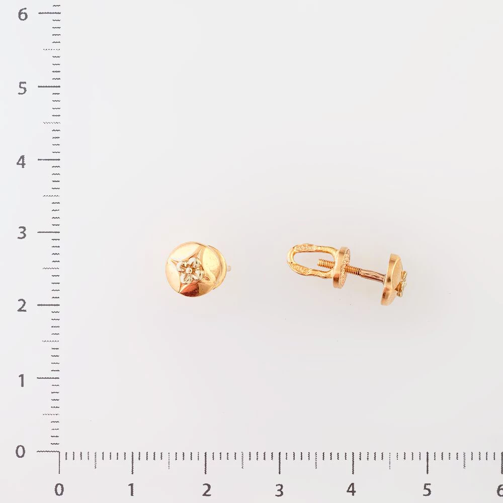 Серьги из красного золота 583 пробы