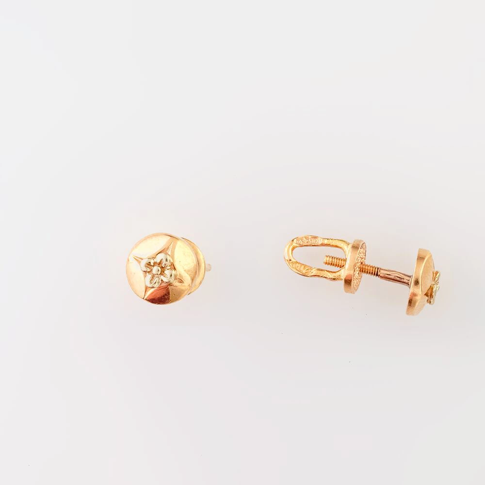 Серьги из красного золота 583 пробы