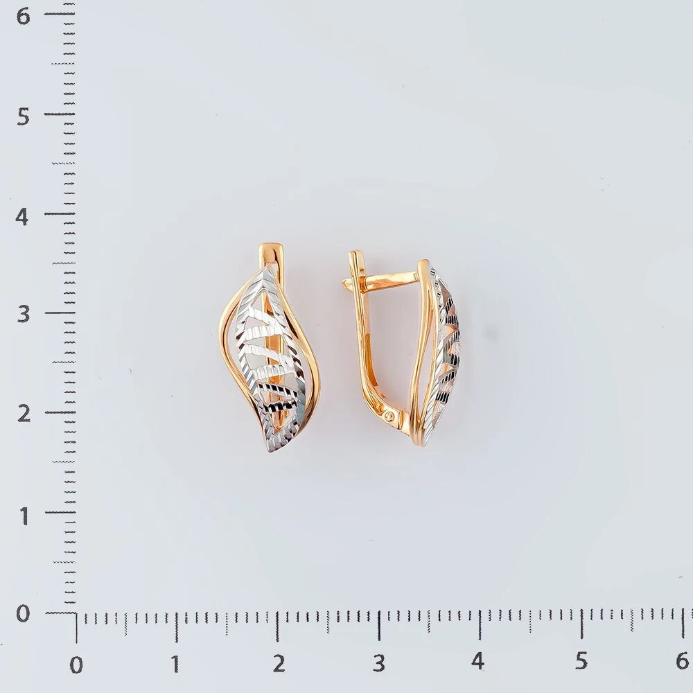 Серьги из красного золота 585 пробы 2
