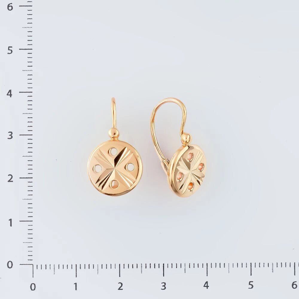 Серьги из красного золота 583 пробы 2