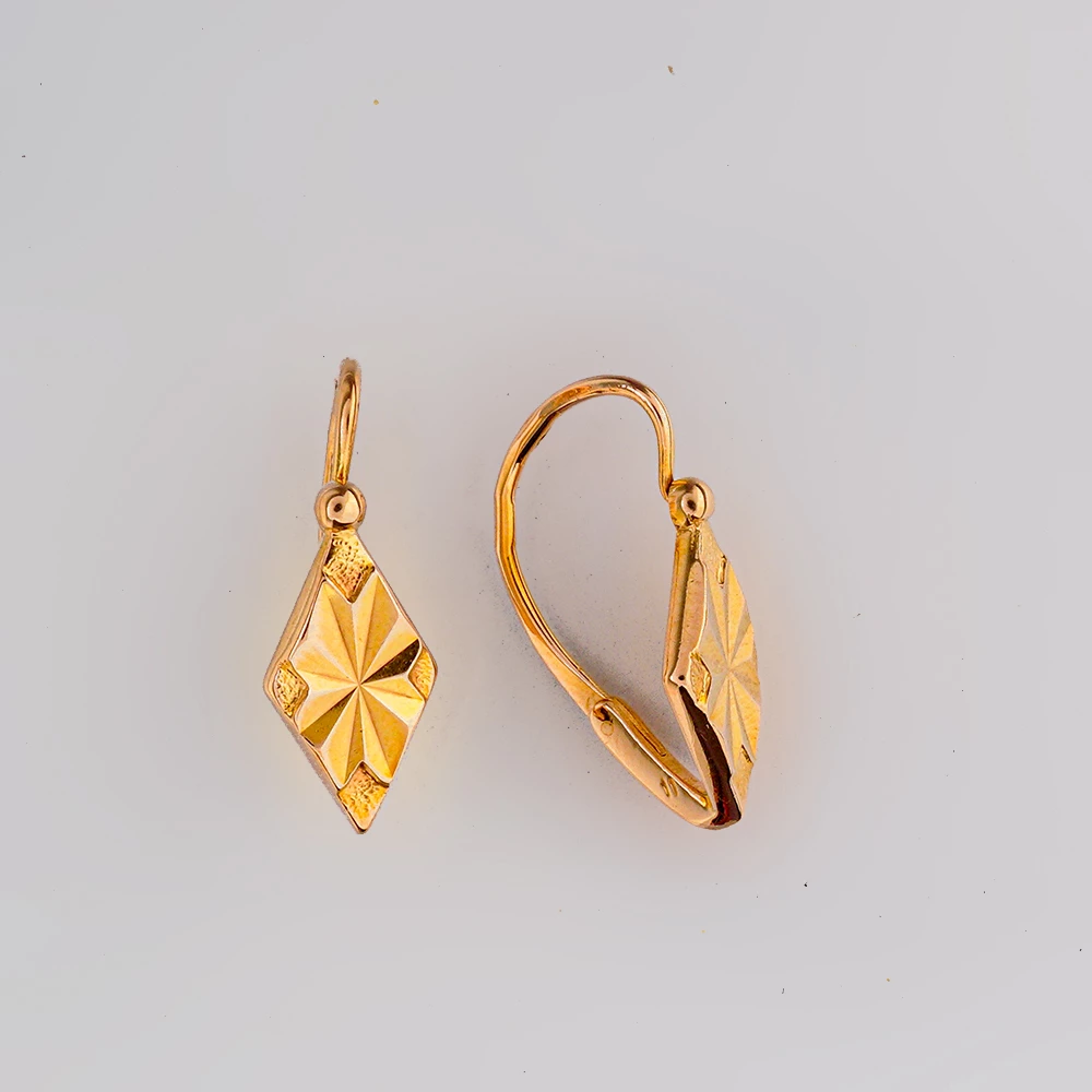 Серьги из красного золота 583 пробы 1