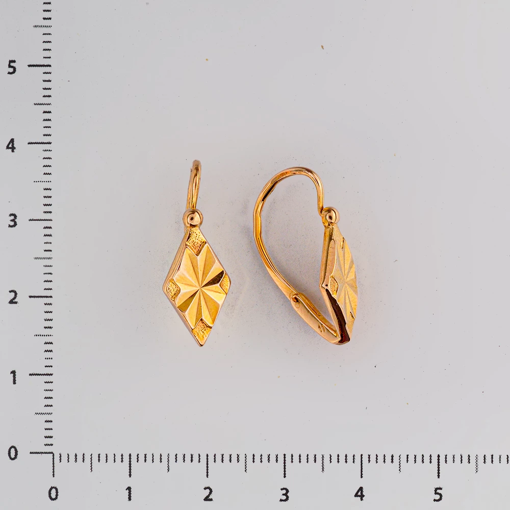 Серьги из красного золота 583 пробы 2