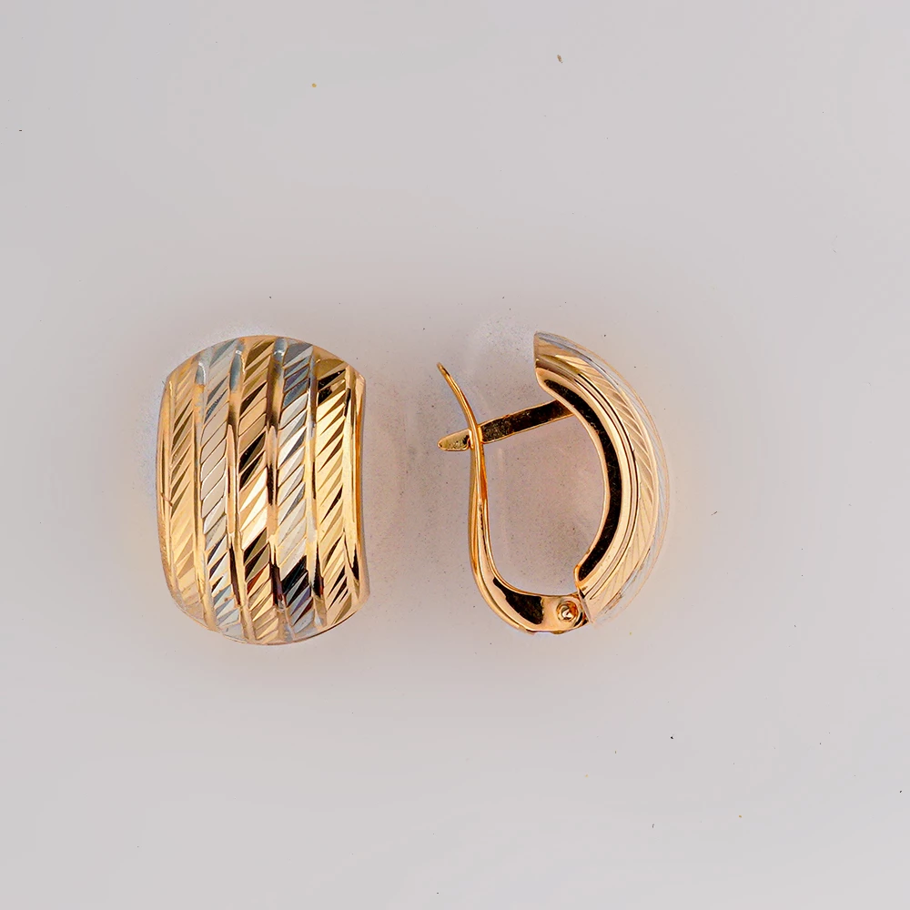 Серьги из красного золота 585 пробы 1